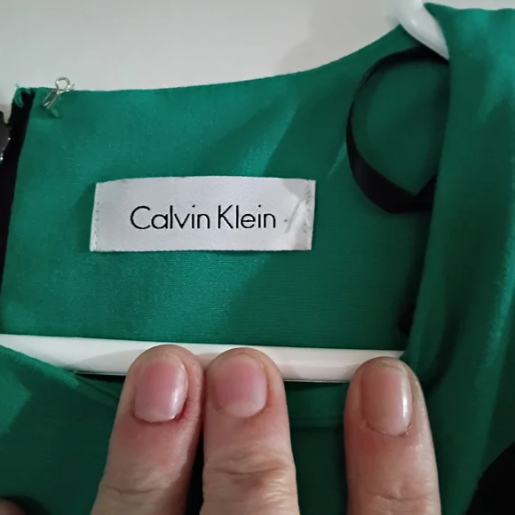 Calvin Klein Green and Black Mini Dress - Picture 6 of 11
